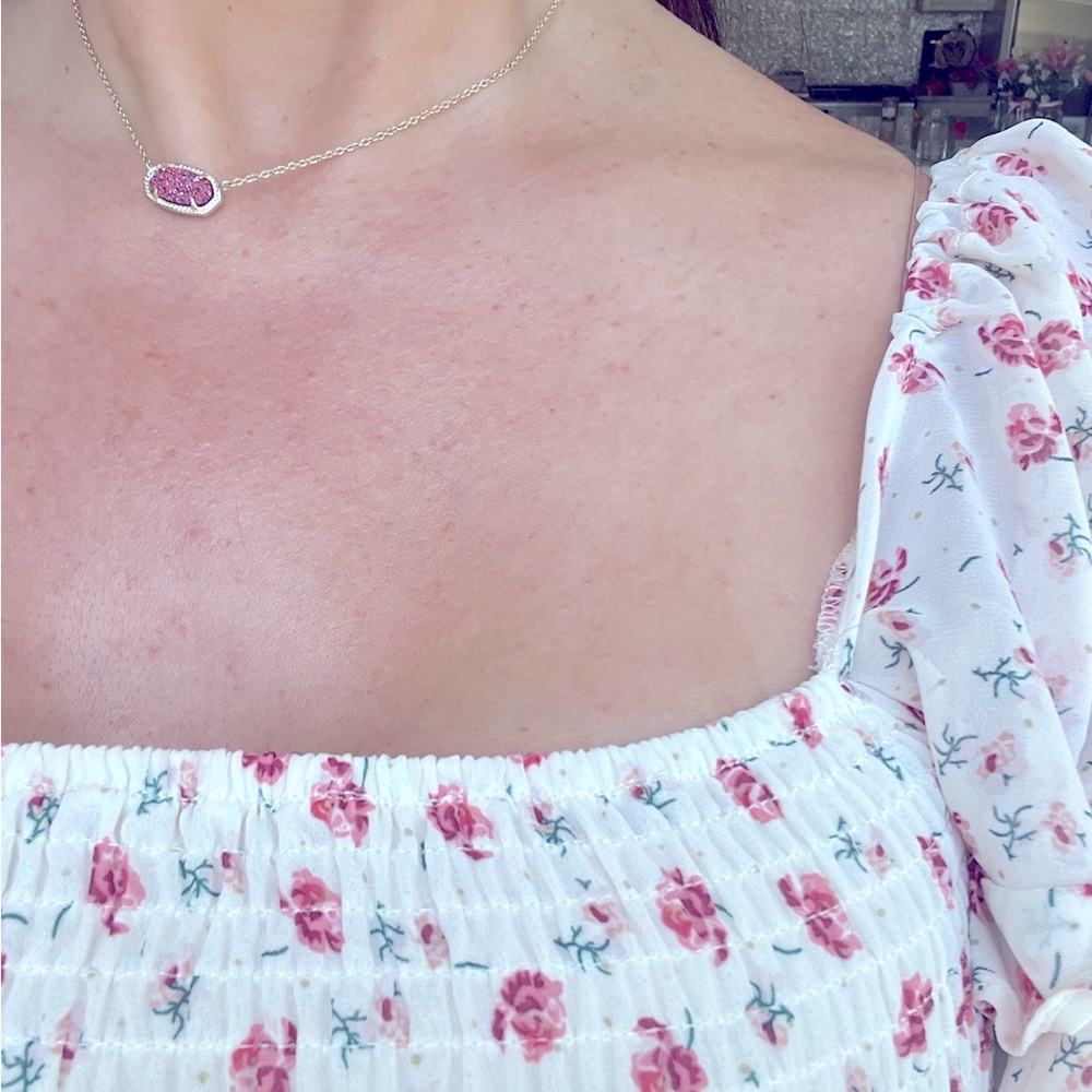 Kendra Scott druzy red necklace